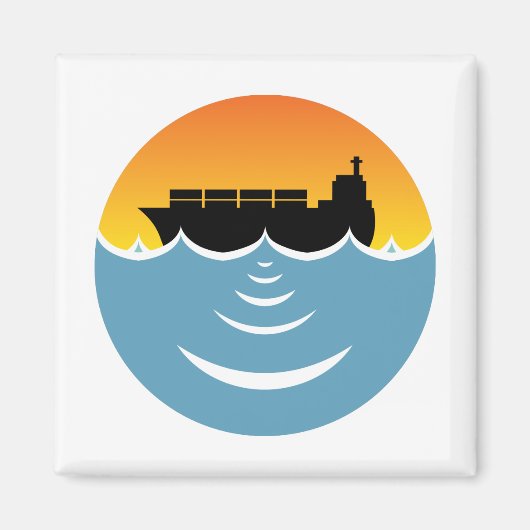 Lärmbelastung der Meere Magnet (Vorne)