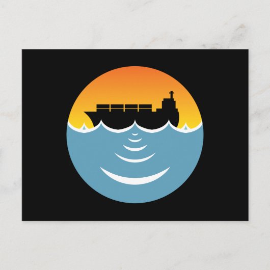 Lärmbelastung der Meere Postkarte (Vorderseite)