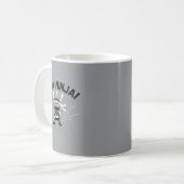 Lärmende Ninja-Kinder Kaffeetasse (Vorderseite Links)