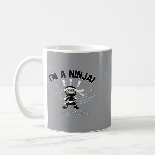 Lärmende Ninja-Kinder Kaffeetasse (Links)