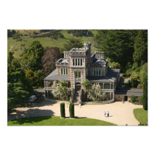 Larnach Castle, Dunedin, Neuseeland - Luft Fotodruck