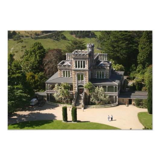 Larnach Castle, Dunedin, Neuseeland - Luft Fotodruck (Vorne)