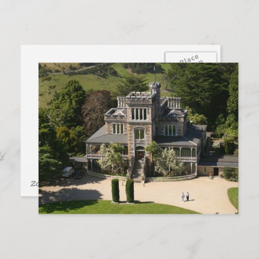 Larnach Castle, Dunedin, Neuseeland - Luft Postkarte (Vorne/Hinten)