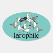 Larophil Ovaler Aufkleber (Vorderseite)