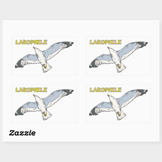 Larophil Rechteckiger Aufkleber (Blatt)