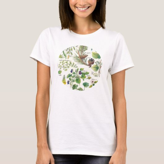 Larousse botanische Illustrationen T-Shirt (Vorderseite)