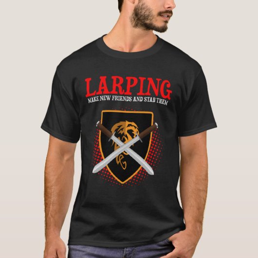 Larper-Zitat und Fantasy-Rollenspiel 2 T-Shirt (Vorderseite)
