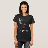 Larping Events Eat Sleep LARP Repeat T-Shirt (Vorne ganz)