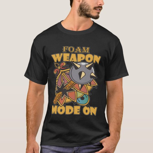 Larping Events  Foam Weapon Mode On T-Shirt (Vorderseite)