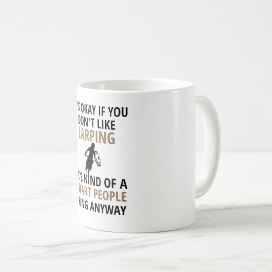 Larping-Geschenk| Larper Live Action Rollenspiel Kaffeetasse (VorderseiteRechts)