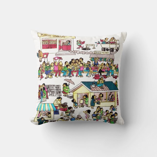 Larry Alcalas Lebensader Kissen (Vorderseite)