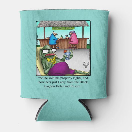 Larry aus der schwarzen Lagune kann kühler Dosenkühler (Vorderseite)