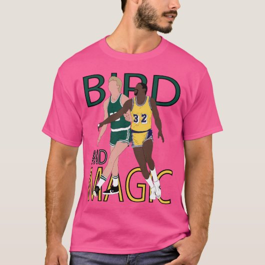Larry Bird und Magic Johnson T-Shirt (Vorderseite)