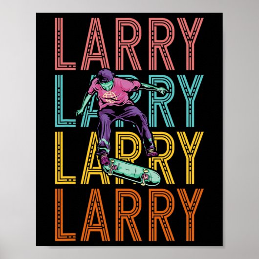 Larry Custom Skateboarding Hob Poster (Vorne)