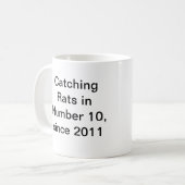 Larry das Downing Street-Katzen-Gesicht - Kaffeetasse (Vorderseite Links)