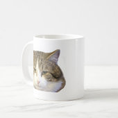 Larry das Downing Street-Katzen-Gesicht Kaffeetasse (Vorderseite Links)
