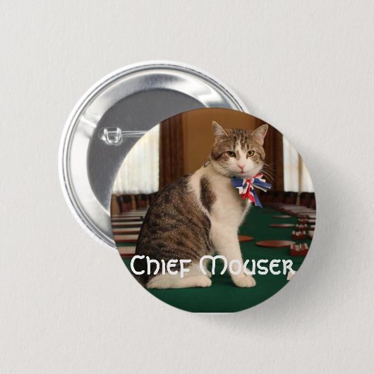 Larry das Downing- Streetkatze Button (Vorne & Hinten)