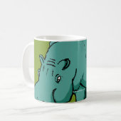 Larry das Flusspferd Kaffeetasse (Vorderseite Links)