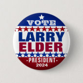 Larry Elder für den Präsidentschaftswahlkampf 2024 Button (Vorderseite)