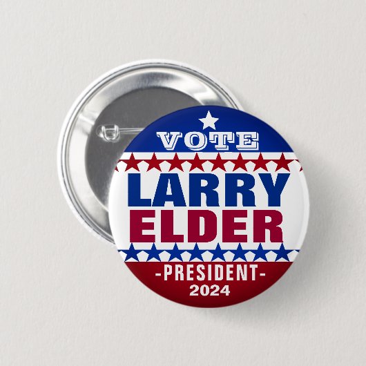 Larry Elder für den Präsidentschaftswahlkampf 2024 Button (Vorne & Hinten)