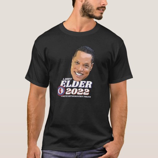 Larry Elder für Gouverneur 2022 T-Shirt (Vorderseite)
