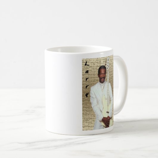Larry Graham auf Gold Kaffeetasse (VorderseiteRechts)
