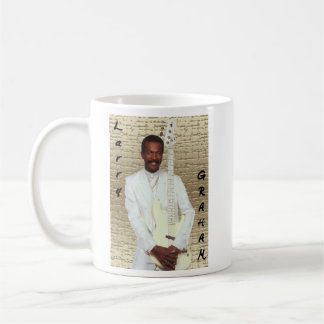 Larry Graham auf Gold Kaffeetasse