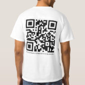 Larry Hankin in diesem Typ QR Code T - Shirt (Rückseite)