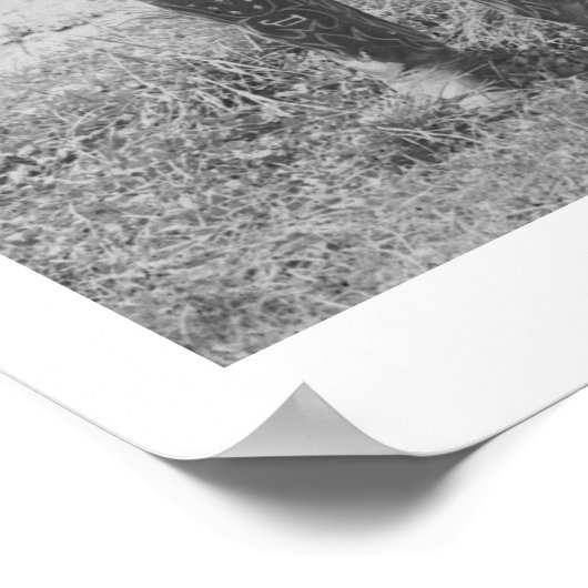 Larry Larom mit sechs Kindern. Poster (Ecke)