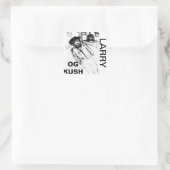 LARRY OG KUSH QUADRATISCHER AUFKLEBER (Tasche)