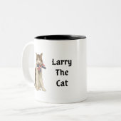 Larry The Cat (UK) Zweifarbige Tasse (Vorderseite Links)