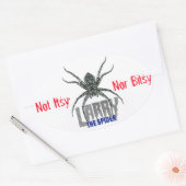 Larry the Spider Oval Aufkleber (Umschlag)