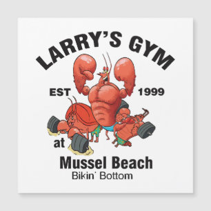 Larrys Fitnessstudio am Mussel Beach Magnetkarte