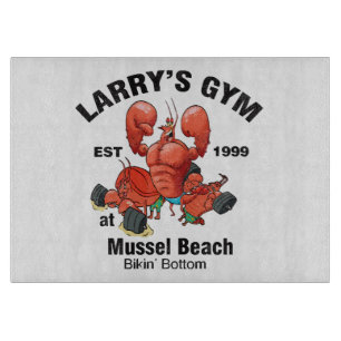 Larrys Fitnessstudio am Mussel Beach Schneidebrett