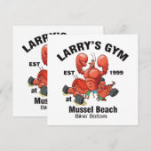 Larry's Gym am Strand von Mussel (Vorne/Hinten)