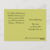 Larry's Orange Lily Postkarte (Rückseite)