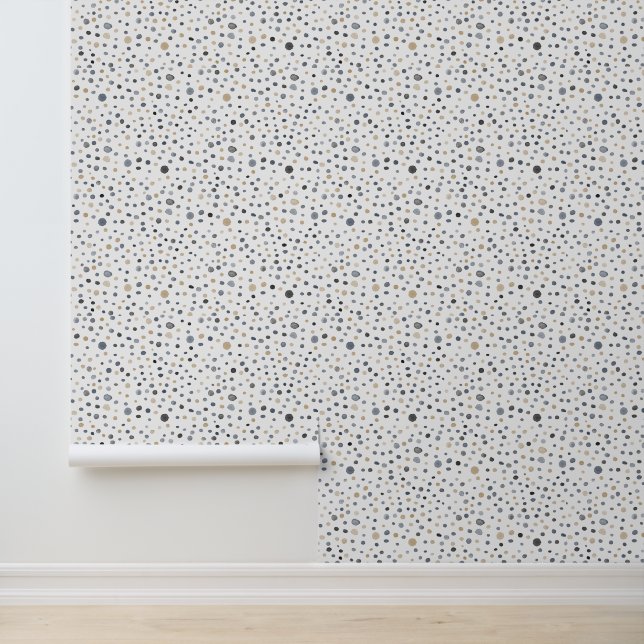 Lars Confetti Watercolor Dots Tapete (Anwendung)