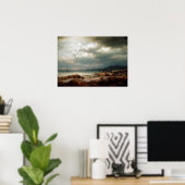 Lars Hertervig Küstenlandschaft Poster (Heimbüro)