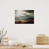 Lars Hertervig Küstenlandschaft Poster (Küche)