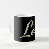 Lars Name whitegold Tasse Teetasse Kaffeetasse (Vorderseite Links)