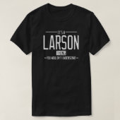 Larson lustige Nachname lustige Familie T-Shirt (Design vorne)