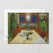 Larsson - Abend, Räume Postkarte (Vorne/Hinten)