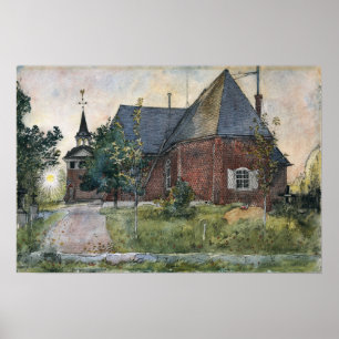 Larsson - Alte Kirche von Sundborn (Aus einem Zuha Poster