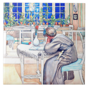 Larsson - Am Abend der Reise nach England Fliese