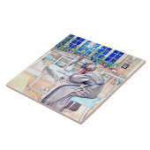 Larsson - Am Abend der Reise nach England Fliese (Seite)