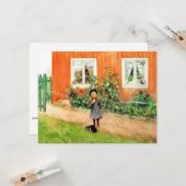 Larsson - Brita mit Katze und Sandwich Karte (Vorderseite/Rückseite Beispiel)