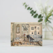 Larsson - Cosy Corner, 1894, Kunstwerk Postkarte (Stehend Vorderseite)