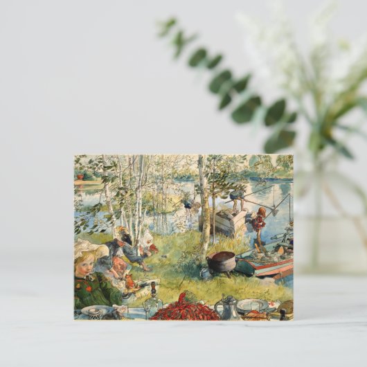 Larsson - Crayfish - Postkarte (Stehend Vorderseite)