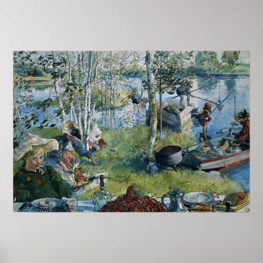 Larsson - Crayfish (von einer Zuhause) Poster (Vorne)