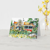 Larsson - Die Hütte Karte (Gelbe Blume)